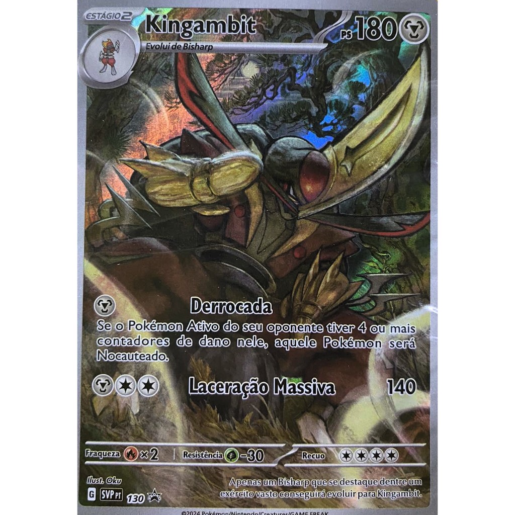 Carta Kingambit Lacrada Coleção Fabulas Nebulosas Pokemon TCG | Shopee ...