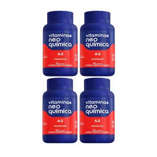 Kit 4 Vitamina A-Z Suplemento 60 Cápsulas - Neo Química
