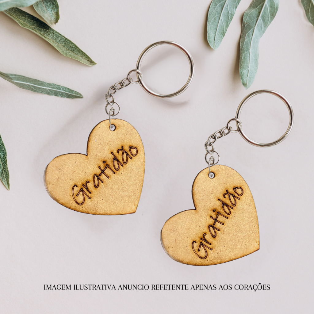 Chaveiro MDF para lembrancinhas - GRATIDÃO