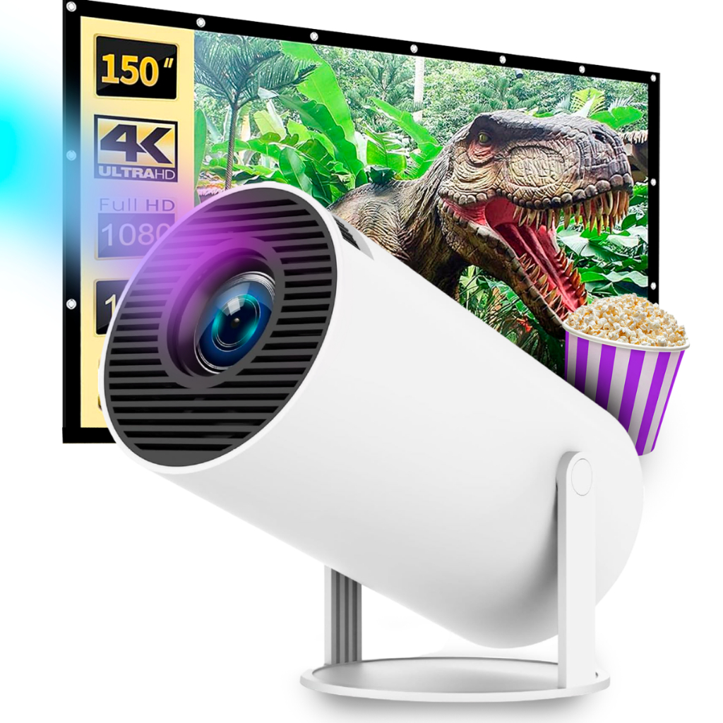 Projetor 4K HD 150 Polegadas Smart Android Wifi Cinema Led Mini 110 ...