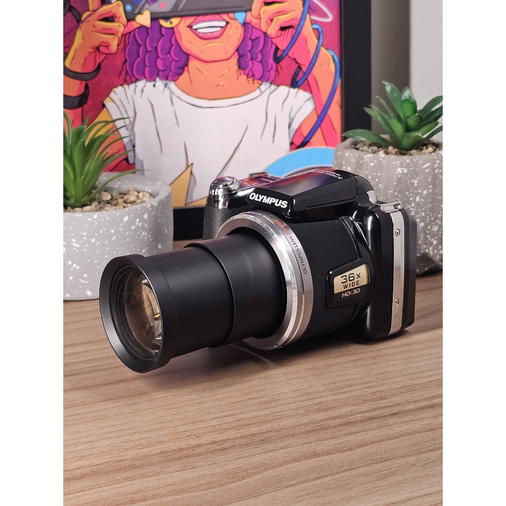 Camera digital OLYMPUS SP-810UZ Zoom 36x nova sem uso | Shopee Brasil