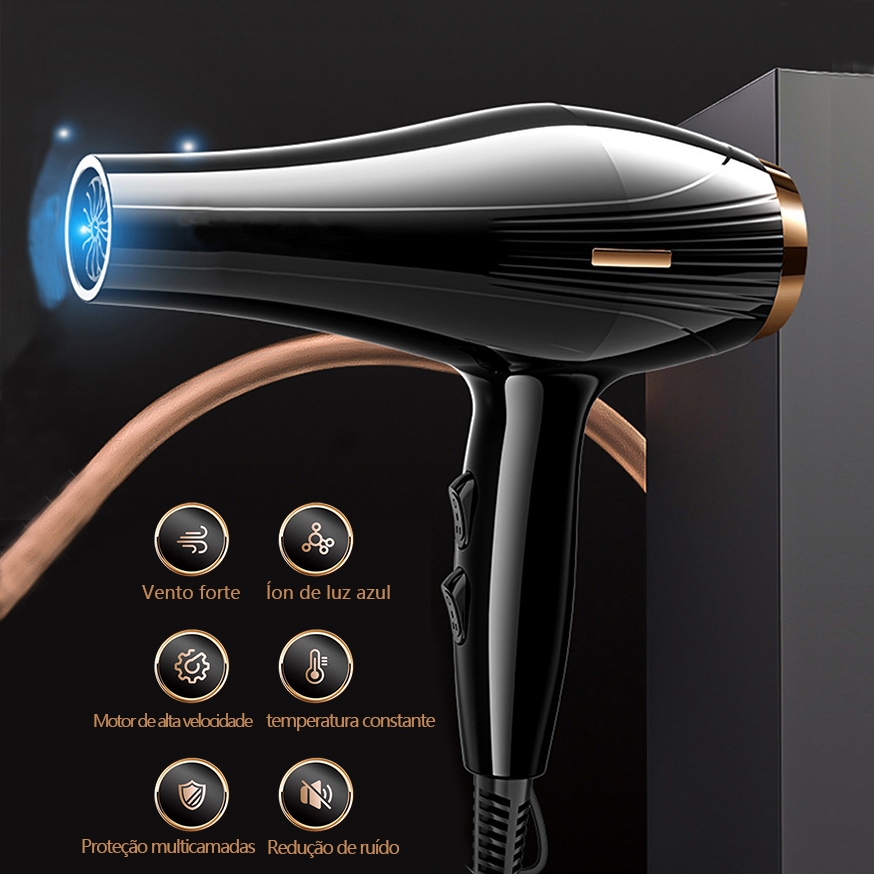 Secador de cabelo de alta potência 3000W para uso doméstico grande ...