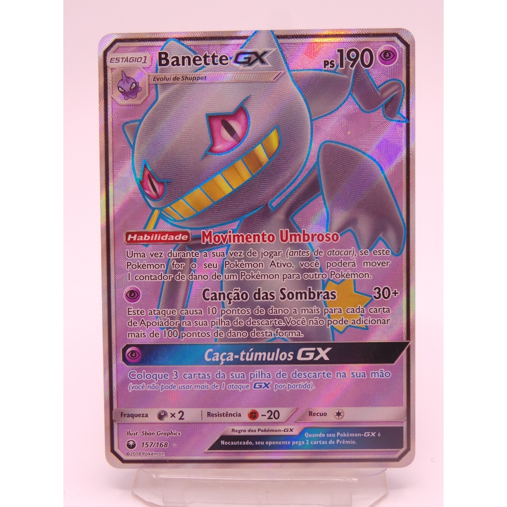 banette gx pokemon card Hidden Fates SV61 Full Art Banette GX PSA 9 main image 1