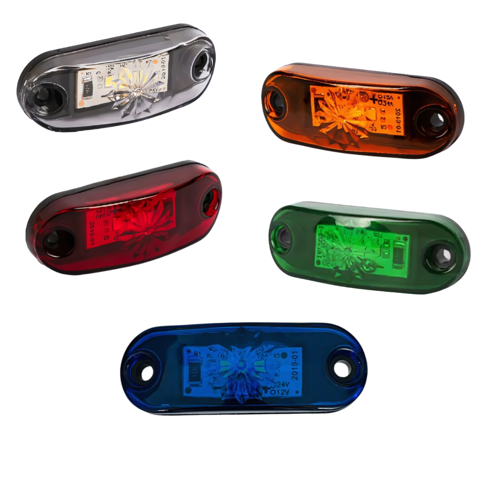 Lanterna Vigia Delimitadora Teto Onibus Bau Caminhão Van Escolar Carretinha Led Bivolt