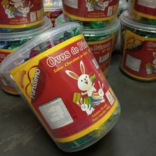 Oferta Inédita Pote Com Mini Ovo de páscoa chocolate promoção 600grs c/ 30 und envio rápido 2025