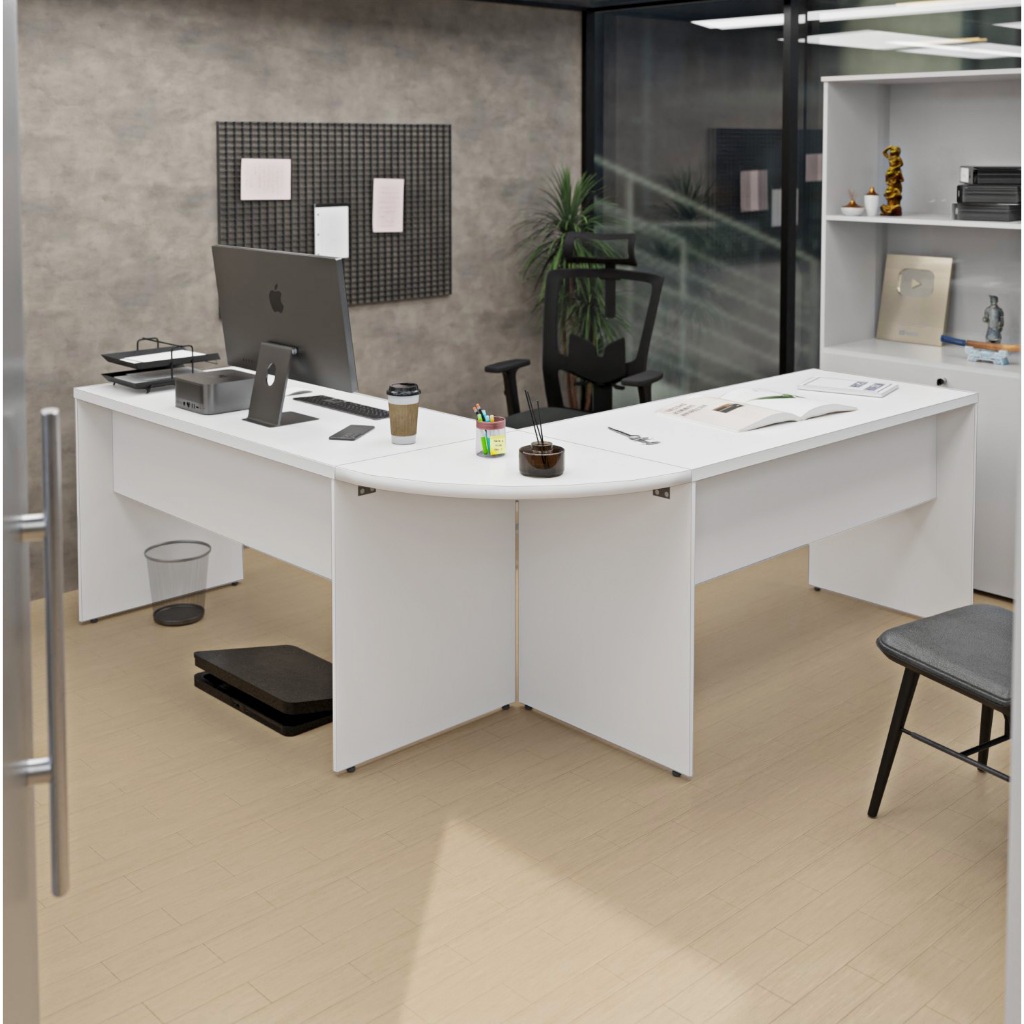 Mesa Escrivaninha em L Canto Arredondado 1400x600 Netmobil