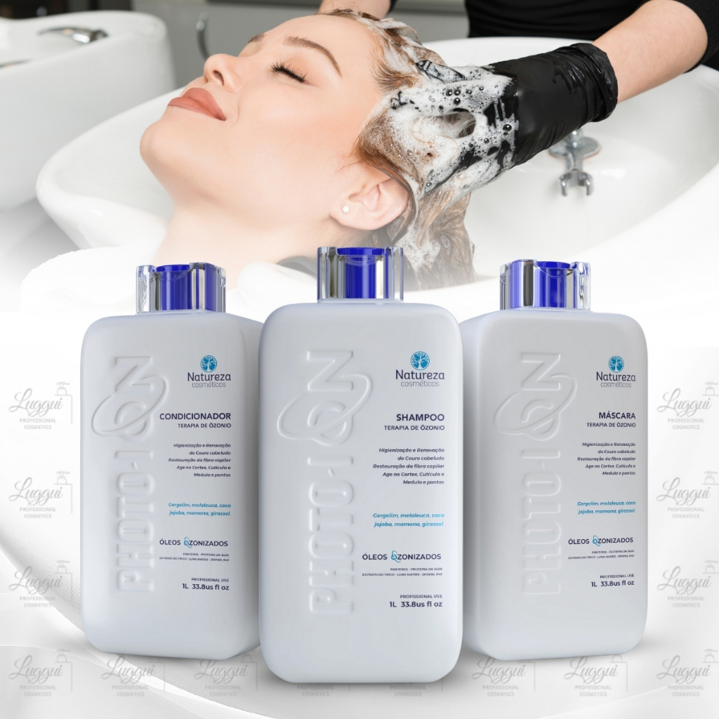 KIT TERAPIA DE OZÔNIO PHOTO-ION Natureza Cosméticos 3x 1L