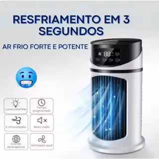 Ventilador de Ar Condicionado Vertical Air Cooler Fan Purificação e Umidificação Entrada Dc 5V