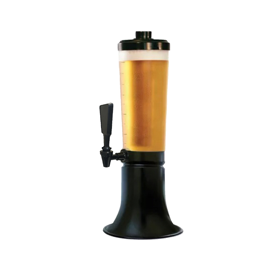 Torre de Chopp Doutor Beer 3,5L Com 3 Refil E Torneira Tap Handle Preta ...