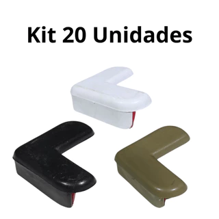 Kit 20 Protetores de Quina Silicone Proteção para Móveis e Mesas