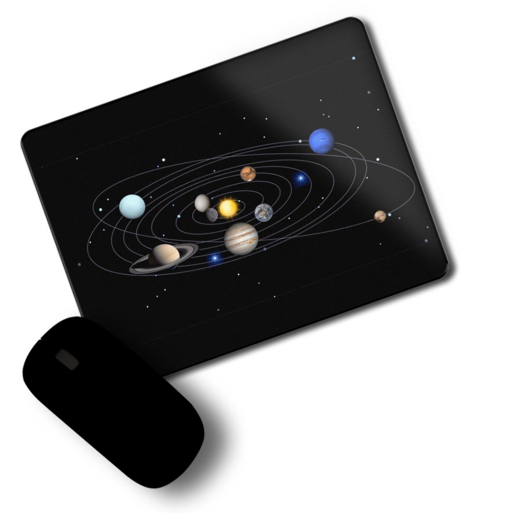 Mouse pad Sistema solar emborrachado 23X18 cm | Shopee Brasil