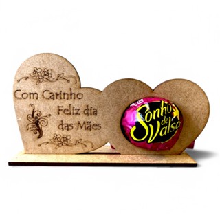 Kit 100 Lembrancinhas Dia Das Mães BomBom Mdf 3mm em Oferta na Shopee