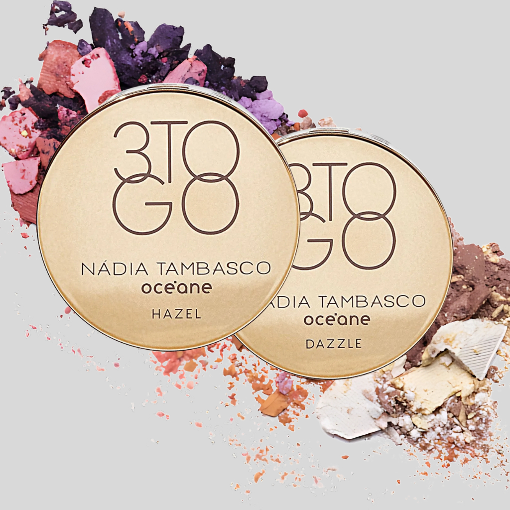 Trio de Sombras Nádia Tambasco By Océane - 3 To Go Palette Hazel/ Dazzle 7,8g