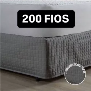 Saia para cama Box CASAL Matelada Ultra Wave TECIDO 200 Fios