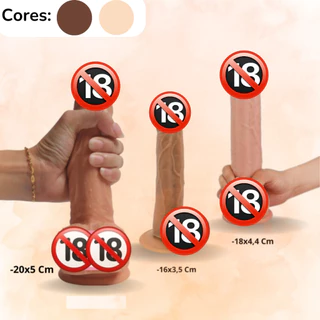 Penis De Borracha Realistico Consolo Com Ventosa Grande em Oferta na Shopee