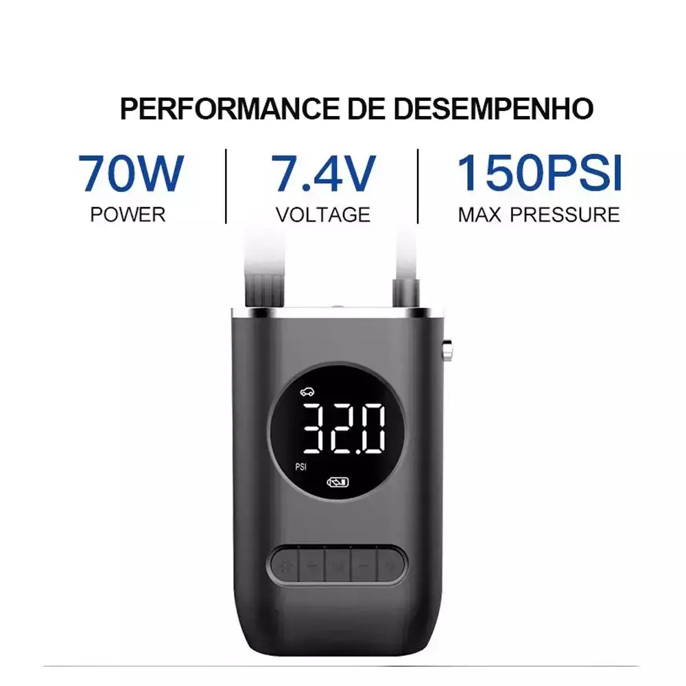 Compressor De Ar Compacto e Portátil Modelo | Shopee Brasil