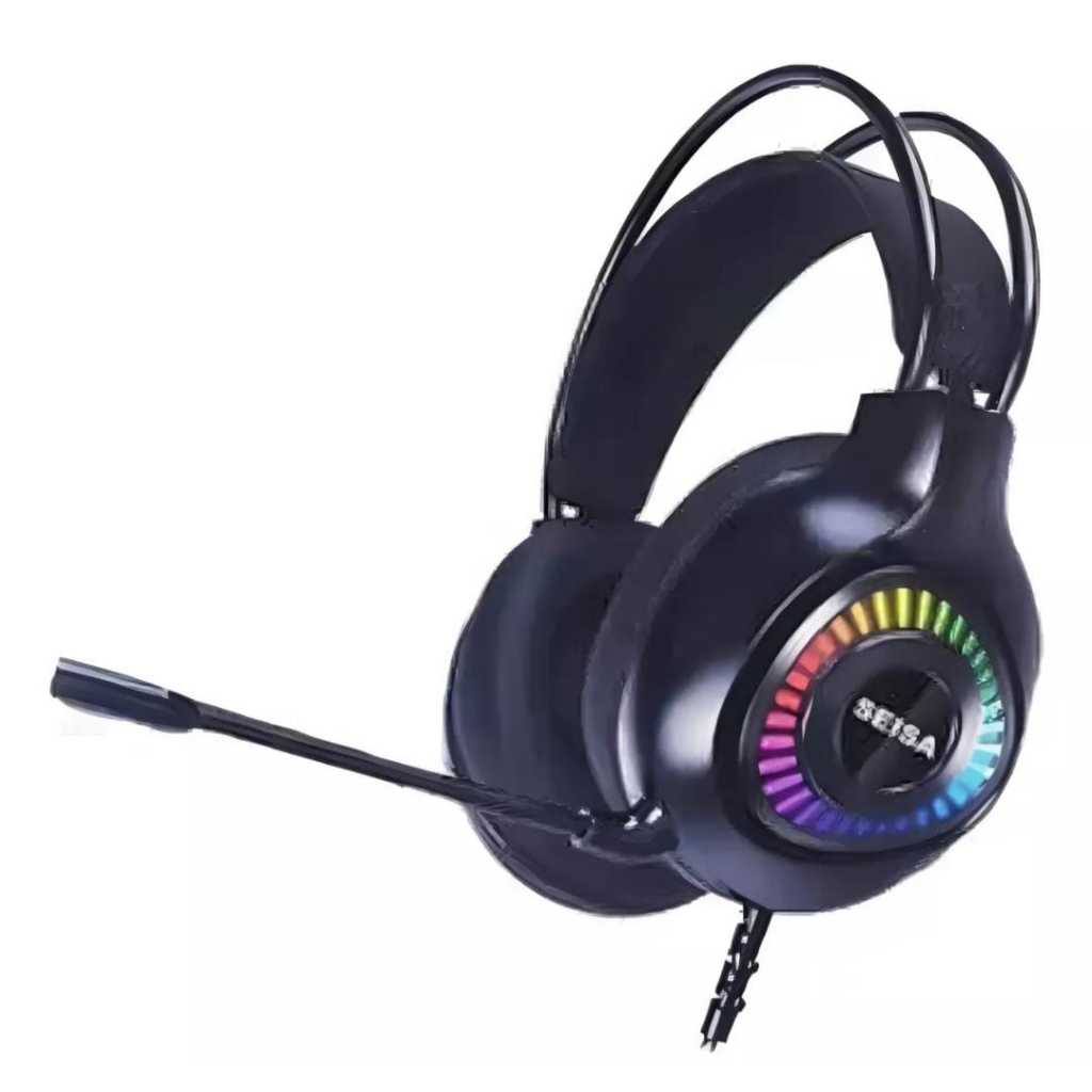 Fone de Ouvido Headset Gamer RGB USB Microfone P2 SEISA SQ-GM19