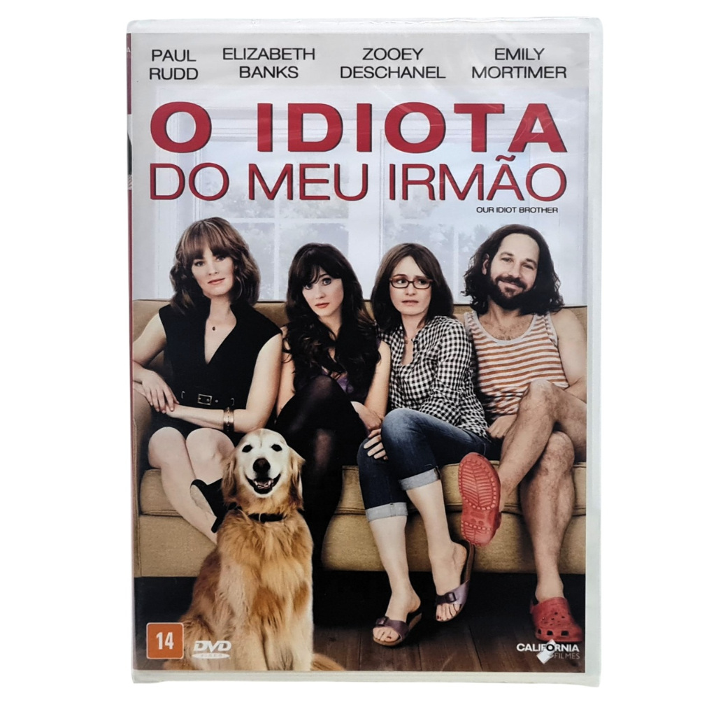 DVD O Idiota Do Meu Irmão Lacrado / Our Idiot Brother Paul Rudd Zooey ...