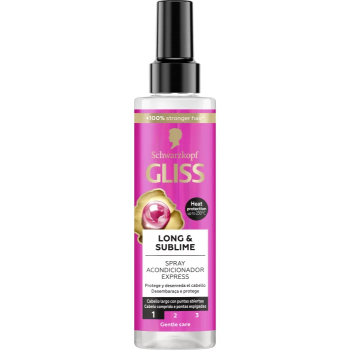 Schwarzkopf Gliss Long & Sublime Spray Conditioner Express | Shopee Brasil