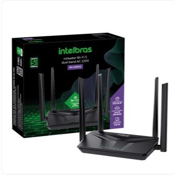 Roteador Wi-fi Alto Desempenho W5-1200 GS Preto Intelbras