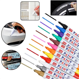 Caneta Paint Original Reparadora Pintura Automotiva Permanente Tira Riscos Carro Moto Rodas NF em Oferta na Shopee