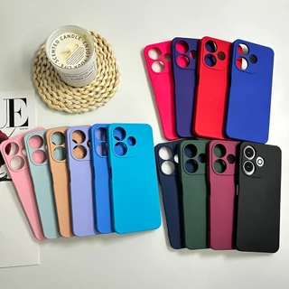 Para Xiaomi POCO F5 F6 F5PRO F6PRO X5PRO Capa de Telefone de Silicone com Proteção de Lente