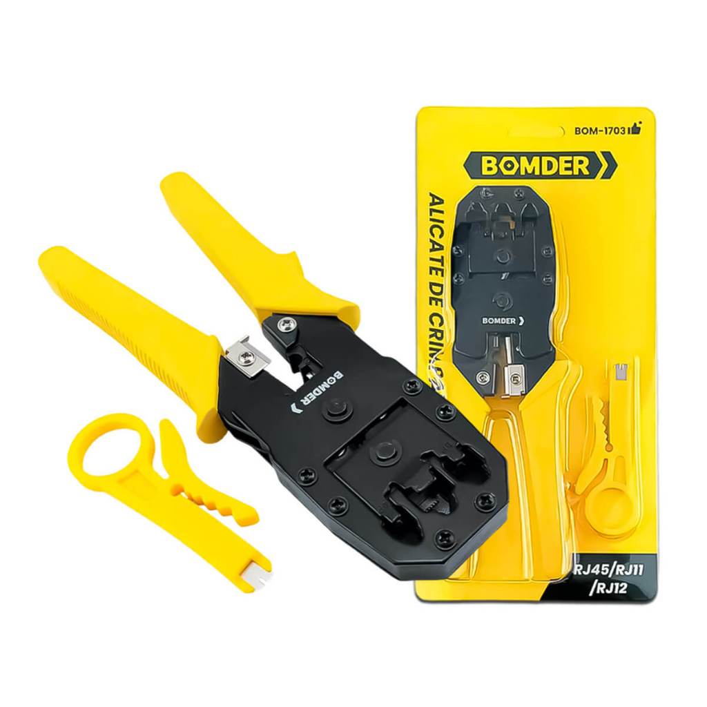 Alicate De Crimpar Rj45, Rj12 E Rj11 Ergonômico | Shopee Brasil