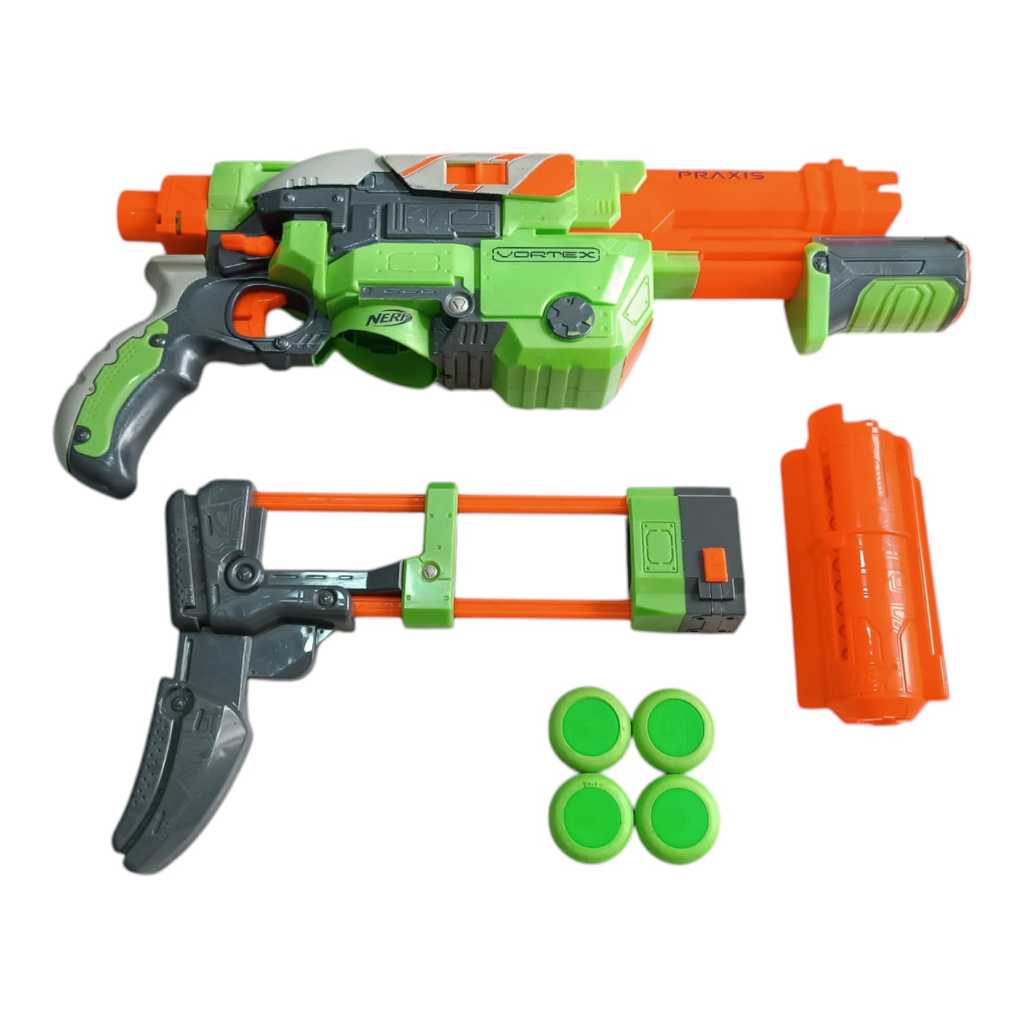 Nerf Vortex Praxis Com Munição Original Lançador Disco Grande
