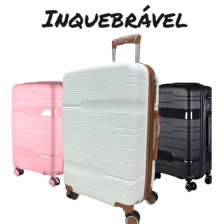 Mala de Viagem 23KG Expansível Polipropileno Inquebrável Ultra Leve Giratória 360°