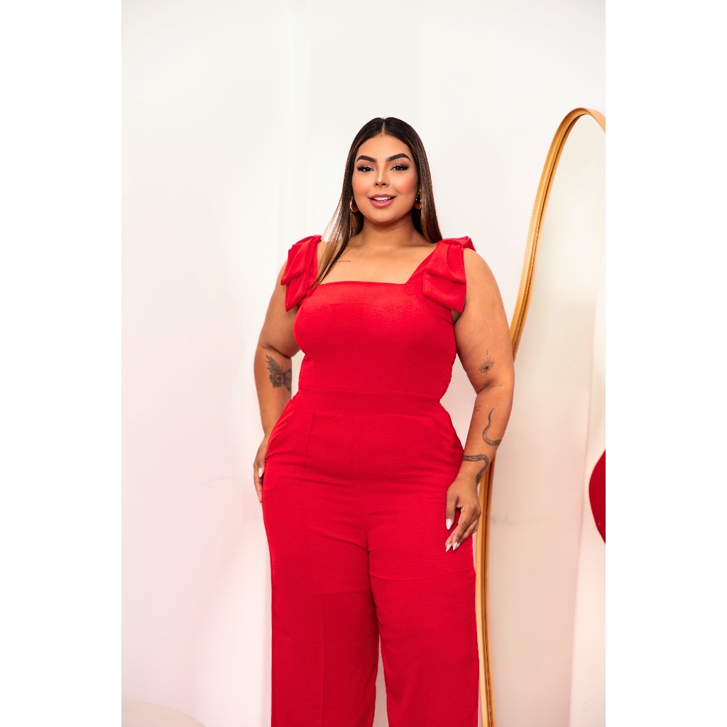 Macacão Roupas Para Formatura Feminina Plus Size Macacão Longo