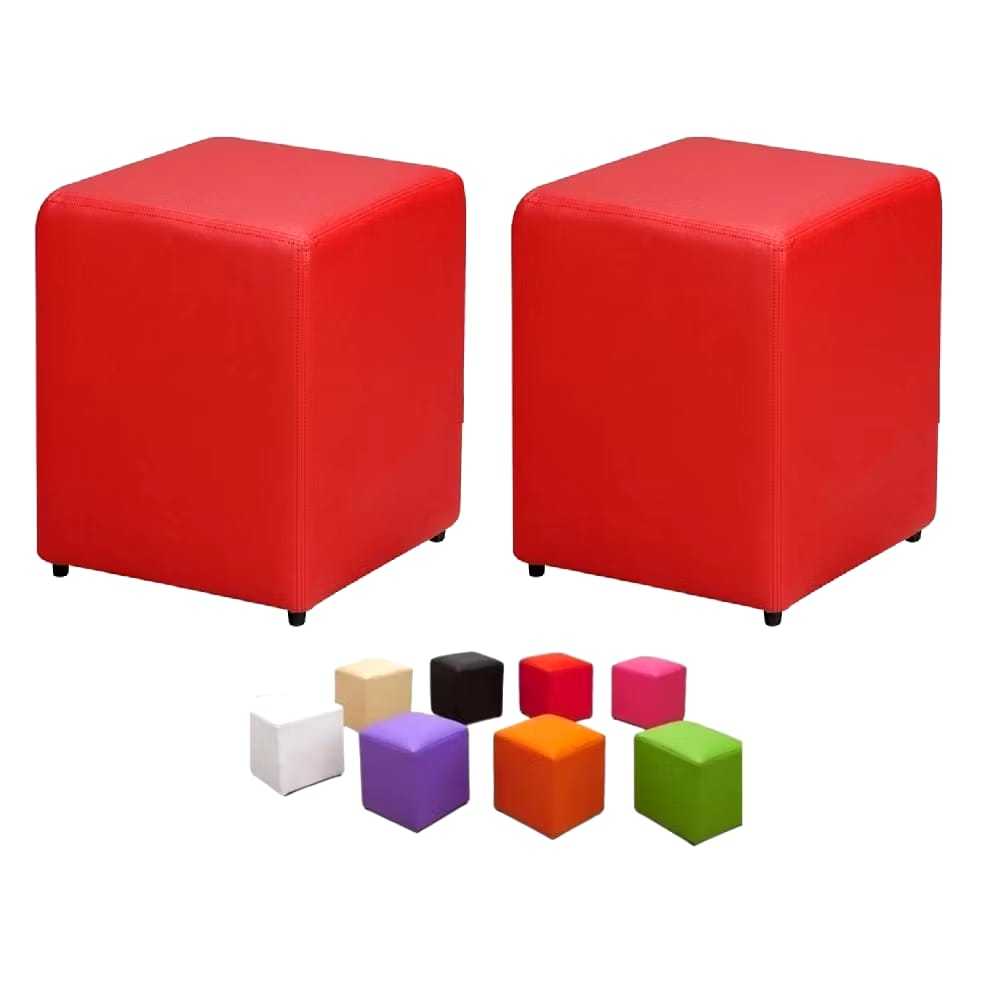 PUFF BANQUETA QUADRADO 33X33X42 SUEDE