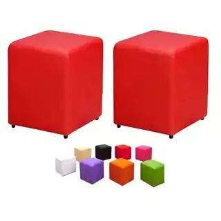 PUFF BANQUETA QUADRADO 33X33X42 SUEDE