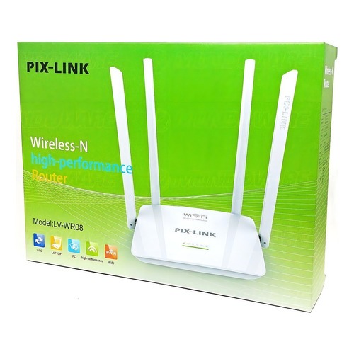 Roteador Wireless 4 Antenas Rede Sem Fio Wi-fi Pix-link Wr08