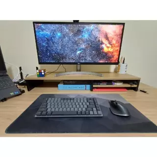 SUPORTE p/ 2 MONITORES GAMER (Também SOB MEDIDA) - MESA SETUP HOME OFFICE
