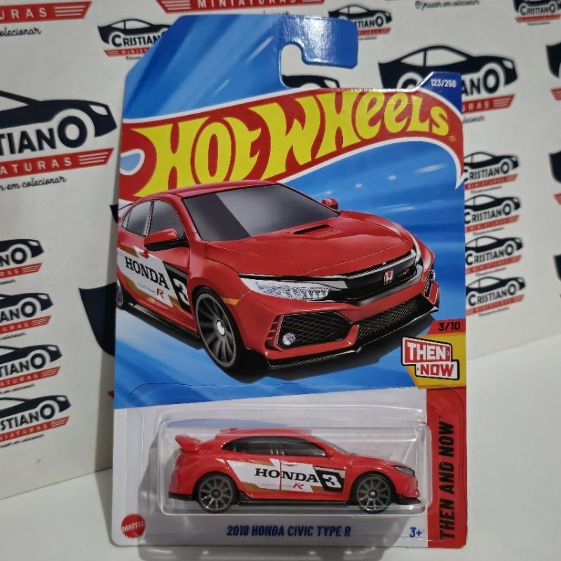 2018 Honda Civic Type R Then And Now 3/10 Hot Wheels 2025 HYY64