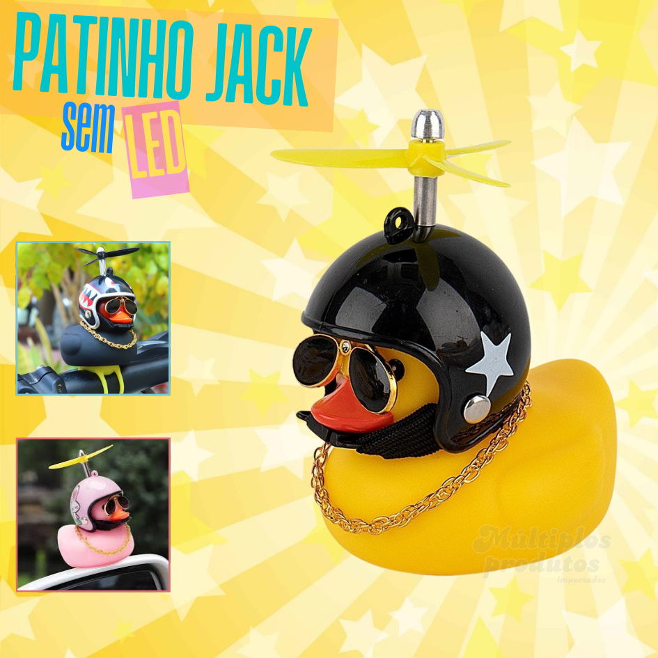 Patinho Jack da Zueira (SEM LED) De Borracha Para Moto Bike Enfeite De ...