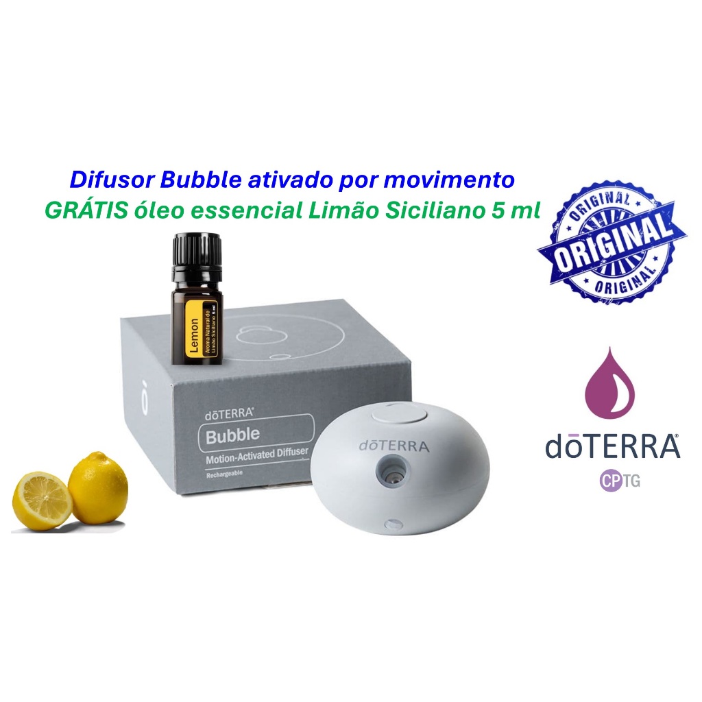 Difusor Bubble portátil sem fio, ativado por movimento GRÁTIS Óleo