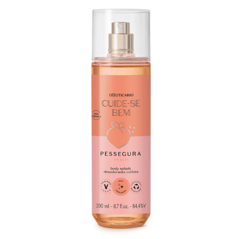 Body Splash Desodorante Colônia Cuide-se Bem Pessegura 200ml O ...