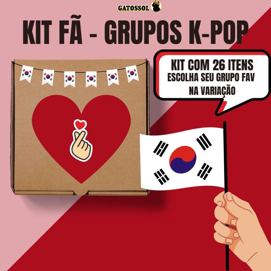 KIT FÃ - K-POP - IDOL - BTS, STRAY KIDS, TWICE, BLACKPINK