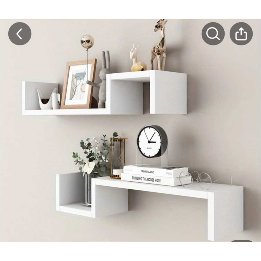 Kit 2 Prateleiras Tipo Nicho, Ótimo para Decorar e Organizar Espaços, Instalação Fácil, Multiuso, Envio Imediato