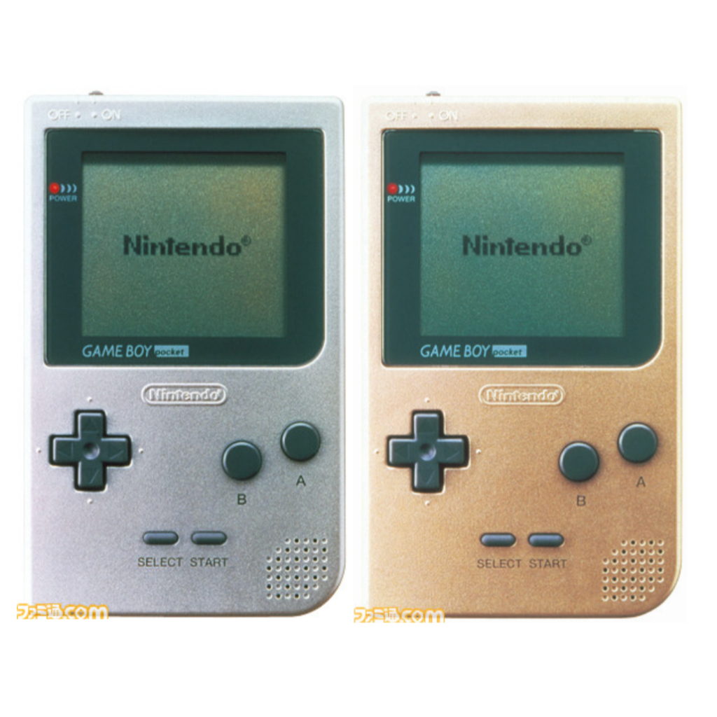 Usado] Nintendo Game Boy Pocket Silver/Gold Do Japão * * Para Mais