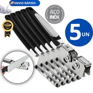 kit 5 Afiador Amolador de Faca Tesoura Canivete Cutelo Lamina de Liquidificador Inox  Multifuncional em Oferta na Shopee