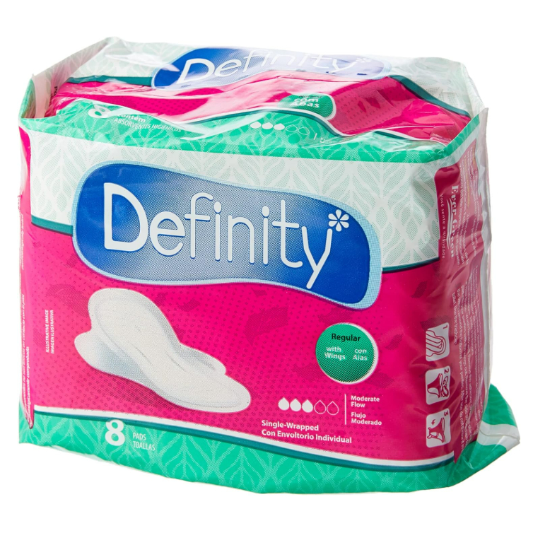Kit 10 Pacotes Absorvente Com Abas c/8 Unidades Cada Definity | Shopee ...