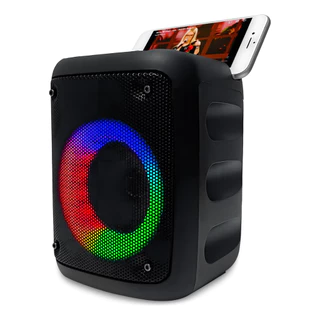Caixa Caixinha De Som Bluetooth Portátil Com Led Rgb Rádio Fm P2 Auxiliar Usb em Oferta na Shopee