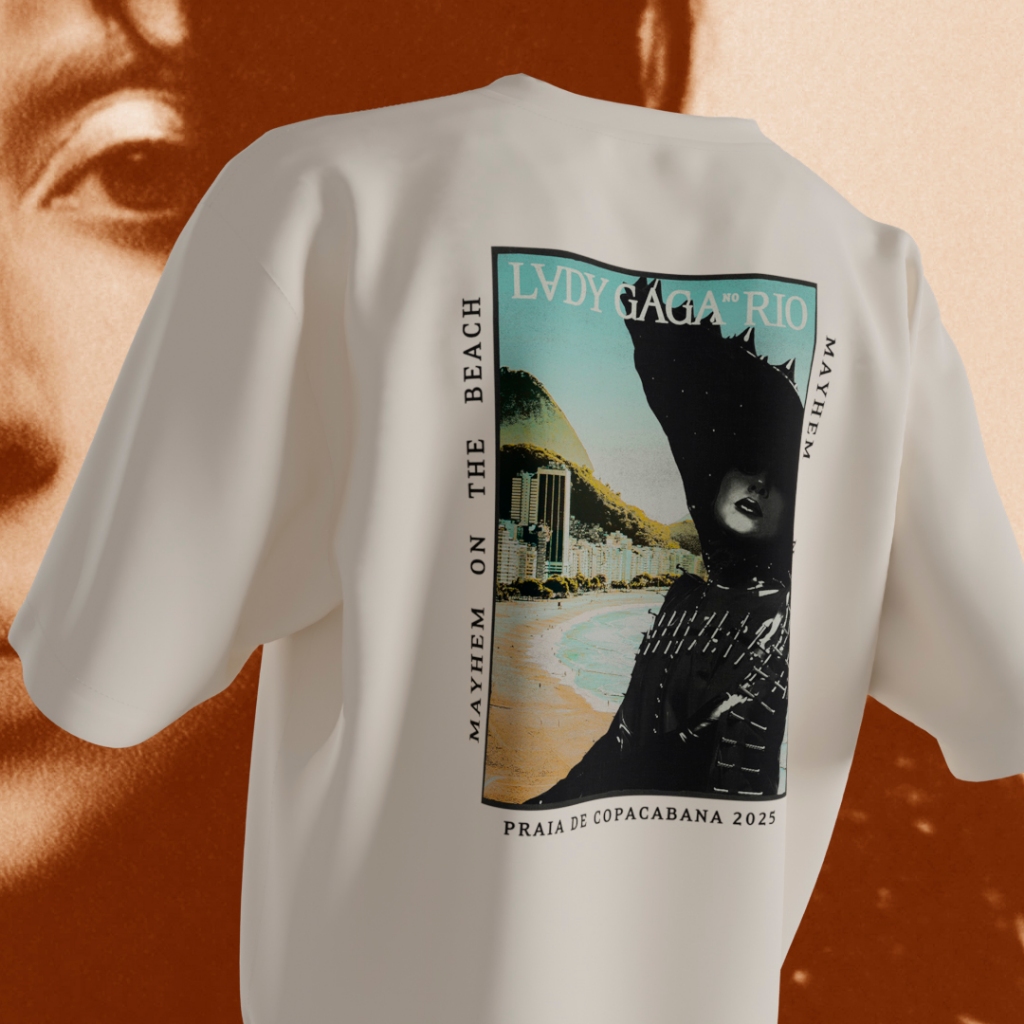 Camiseta Lady Gaga MAYHEM On The Beach (Frente/Costas) | Shopee Brasil