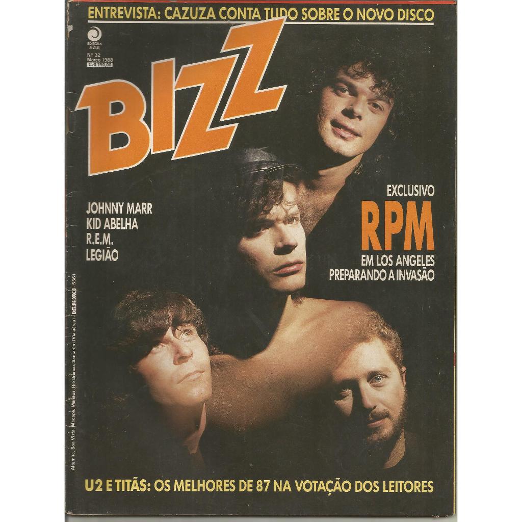 Revista BIZZ - N° 32 - Março 1988 - RPM | Shopee Brasil