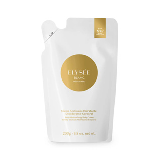 Refil Creme Desodorante Hidratante Corporal Acetinado Elysee Blanc 200g. em Oferta na Shopee