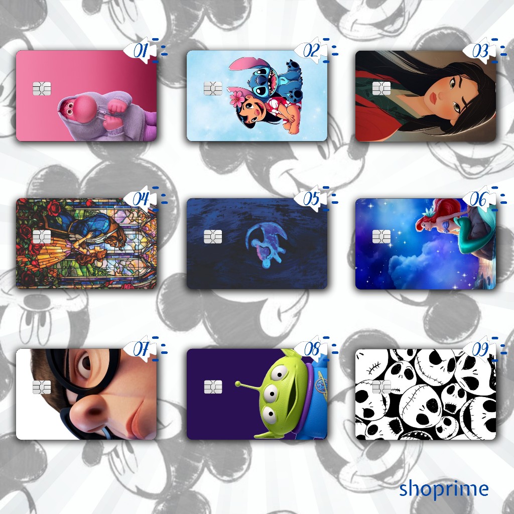 Adesivo Para Cartão De Crédito E Débito Edição Especial Disney