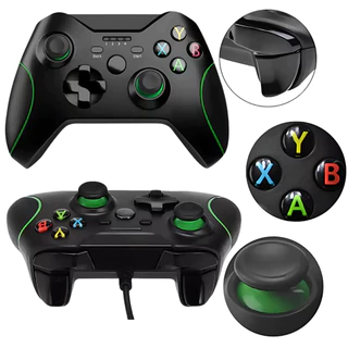 Controle Xbox One Com Fio USB para PC, Series S Manete Joystick Gamer Controller de Alta Precisão