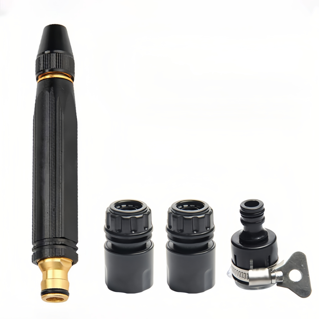 KL-H8 Kit 3 Em 1 Bico Alta Pressão Para Mangueira + Conector Top
